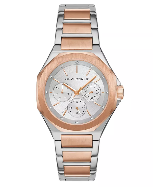 

Женские многофункциональные часы Armani exchange из двухцветной нержавеющей стали, 36 мм A|X Armani Exchange, two-tone