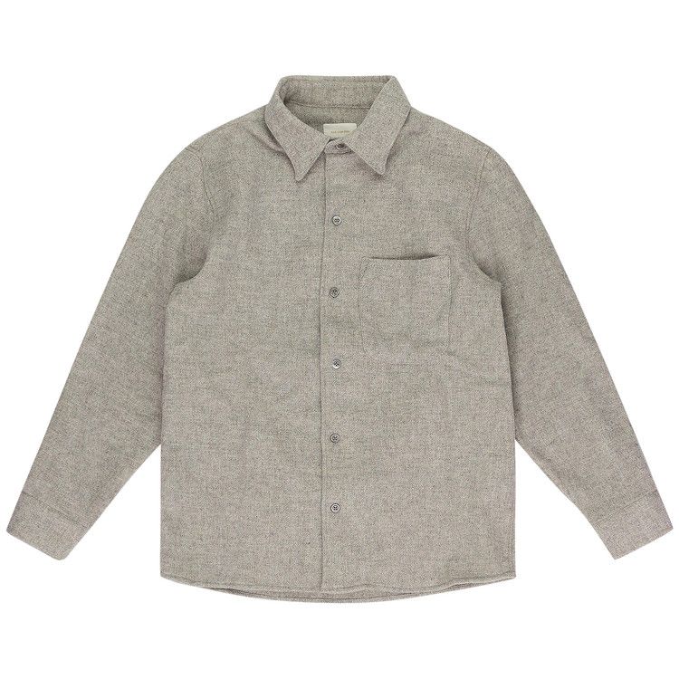 

Рубашка Aimé Leon Dore Merino Wool Button-Down Shirt, Oatmeal