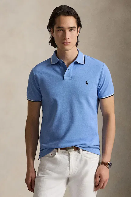 Поло из хлопка классическое Polo Ralph Lauren, синий