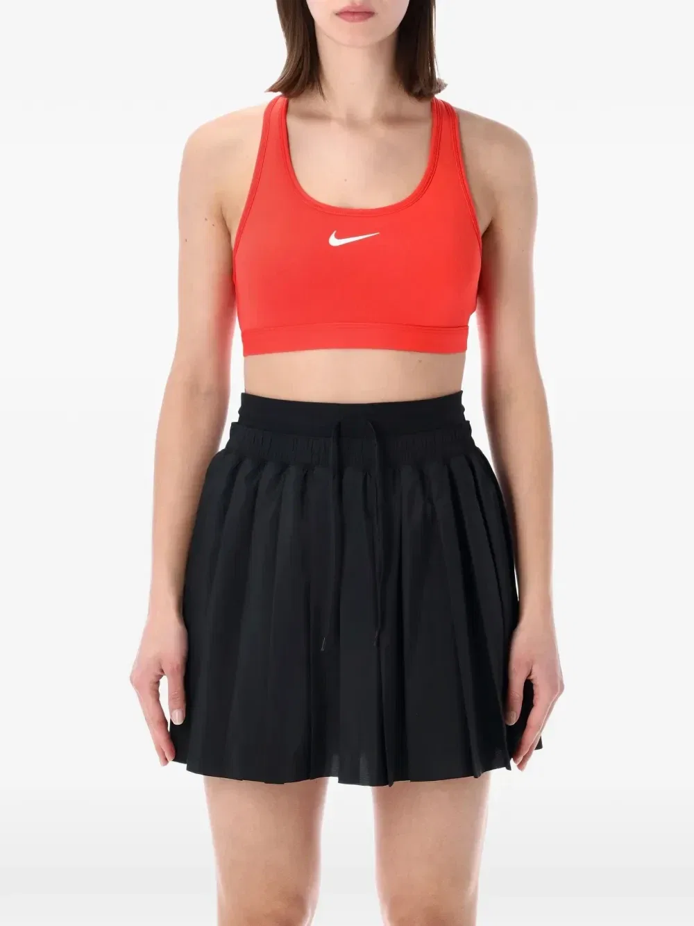 Спортивный бюстгальтер Swoosh Nike, красный