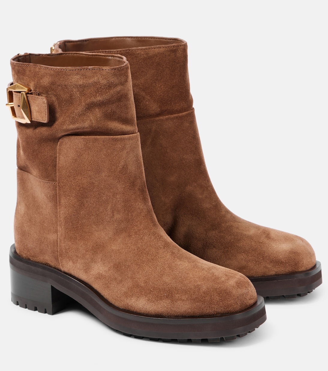 Замшевые ботильоны Brooklyn 50 Jimmy Choo, Oak