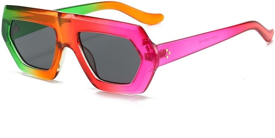 

Солнцезащитные очки неправильной прямоугольной формы для женщин и мужчин, ретро-очки, градиентные солнцезащитные очки для женщин, роскошные солнцезащитные очки, модные GHVWYX, Green Purple