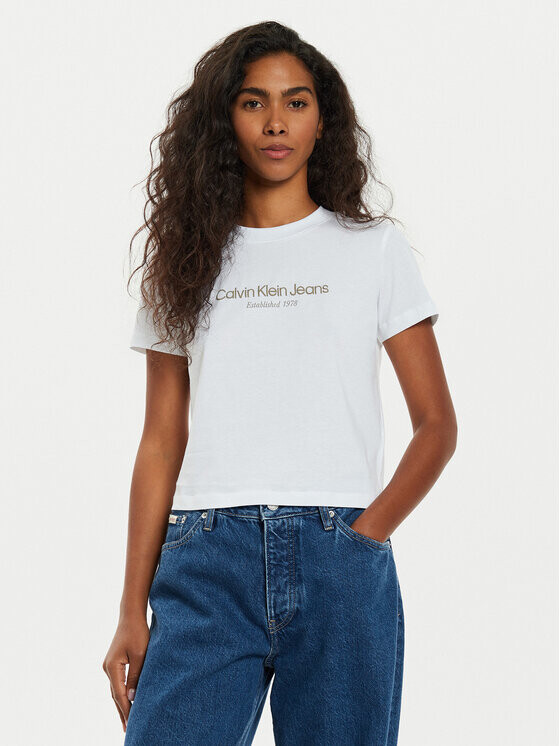 

Футболка стандартного кроя Calvin Klein Jeans, белый