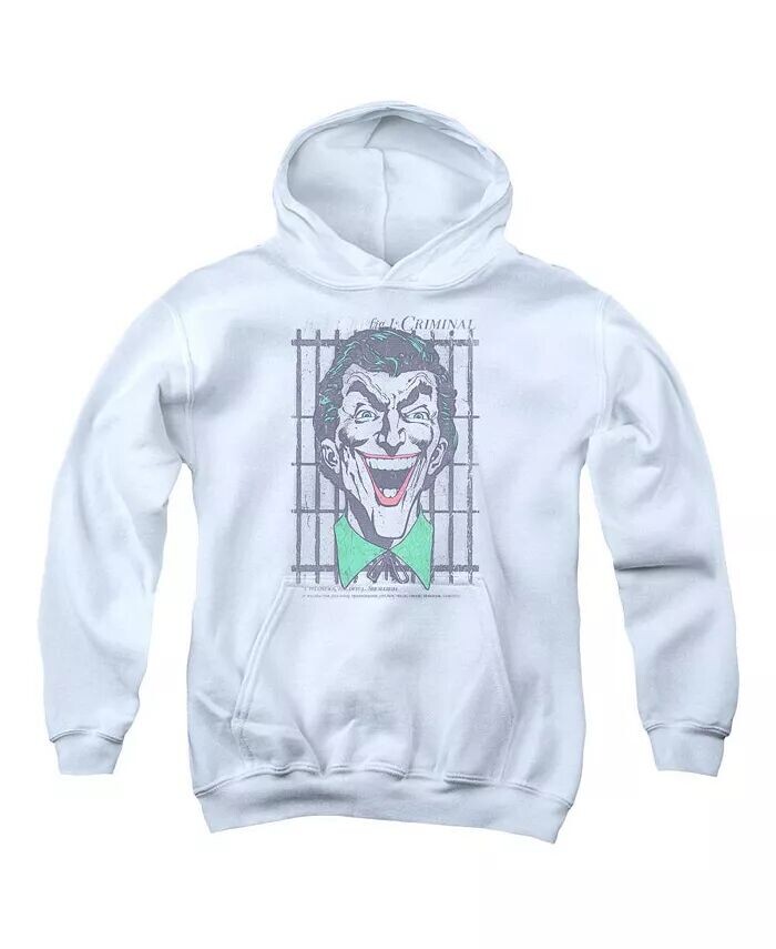 

Толстовка с капюшоном для мальчиков и подростков Criminal Pull Over DC Comics, белый