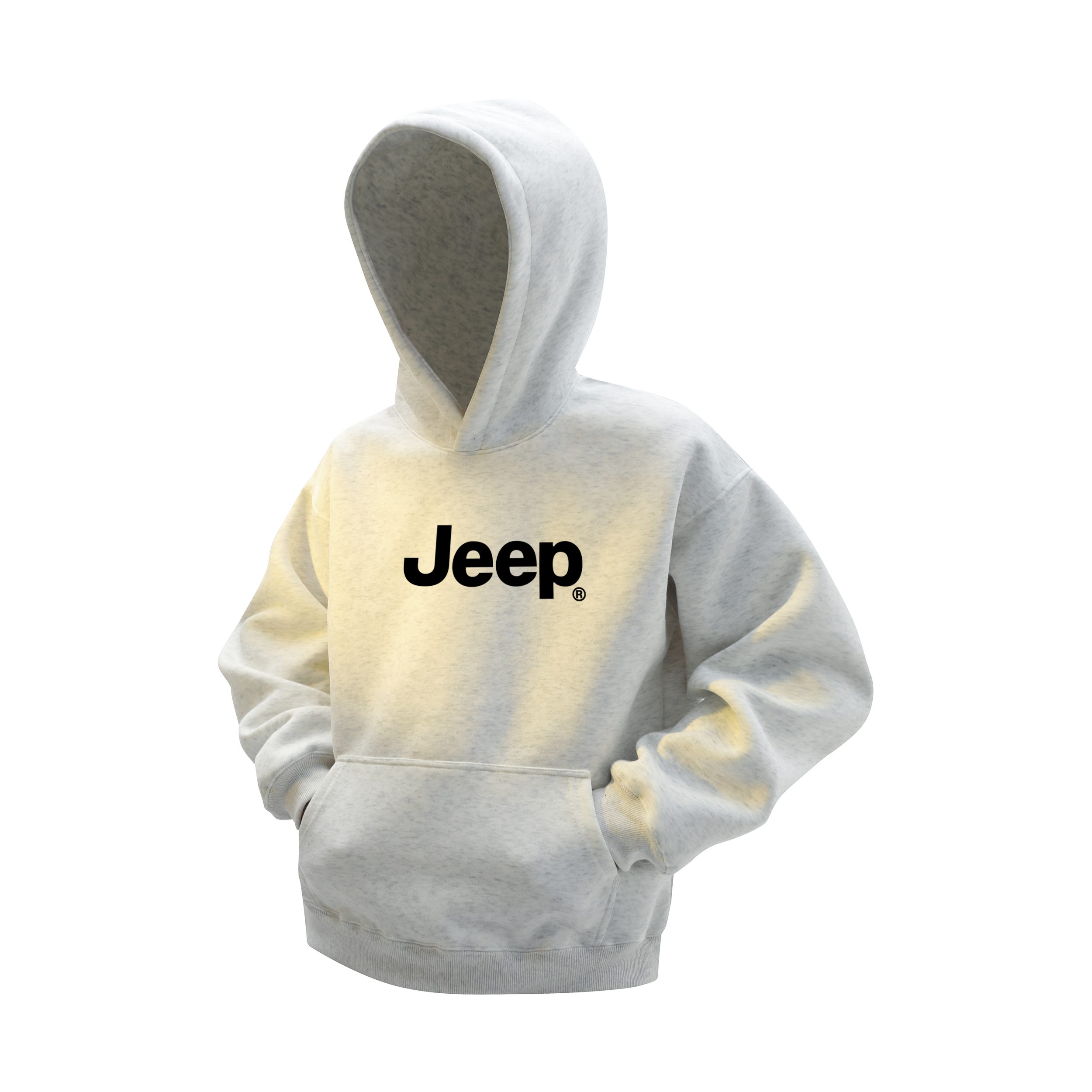 

Толстовка Unisex Hooded Moderate Heavyweight Jeep, белый