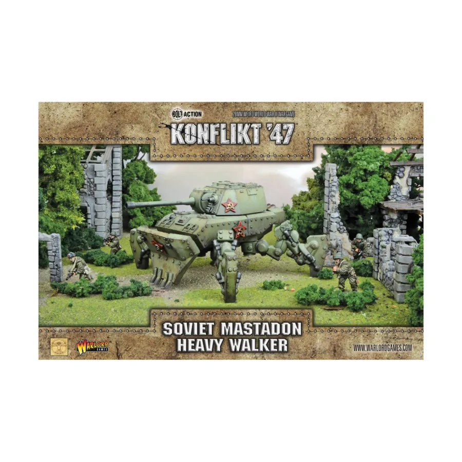 

Советский тяжелый шагоход «Мастадон», Konflikt '47 - Soviet Army (28mm) (Warlord Games)