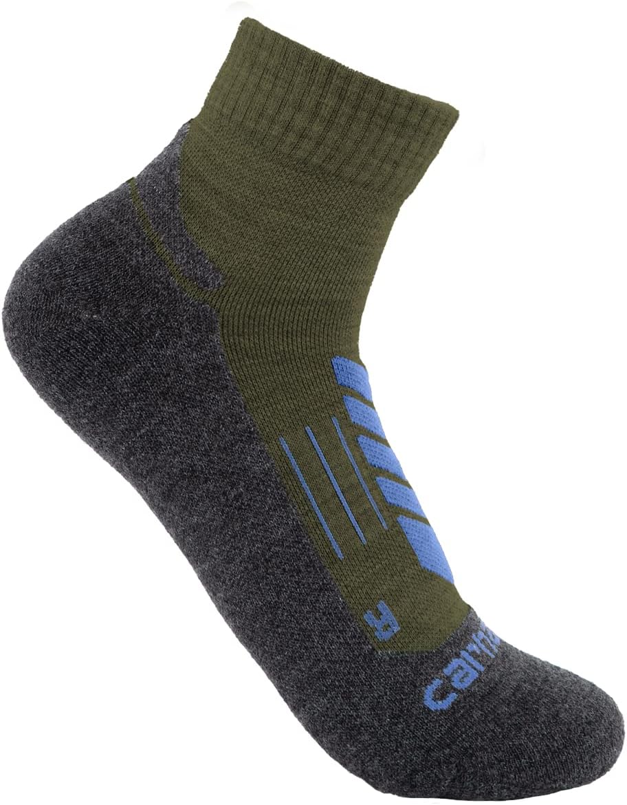 

Мужские носки Carhartt SQ9370M средней плотности из смеси синтетической и мериносовой шерсти для трейлраннинга, Tarmac