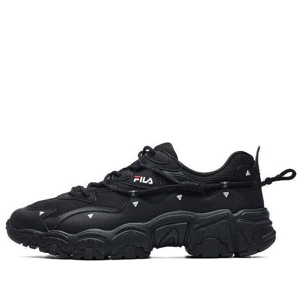 

Кроссовки low top running shoes 'black white' Fila, черный