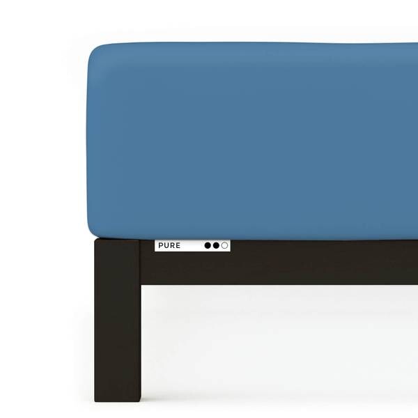 

Простыня schlafgut Pure, 90x40x220 см цвет blue mid