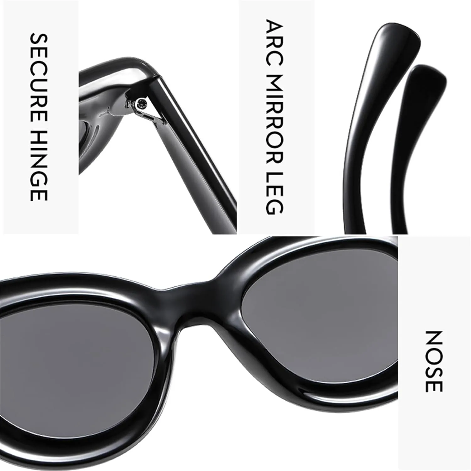 

Willochra Y2K Женские модные овальные солнцезащитные очки конфетных цветов Ретро с заклепками Мужские трендовые панк круглые солнцезащитные очки UV400, White