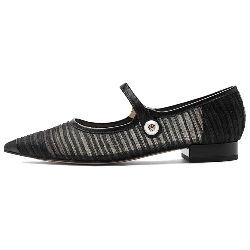 NINE WEST Женские туфли Мэри Джейн на массивном каблуке 2 см экрю, цвет Ecru — фото 3