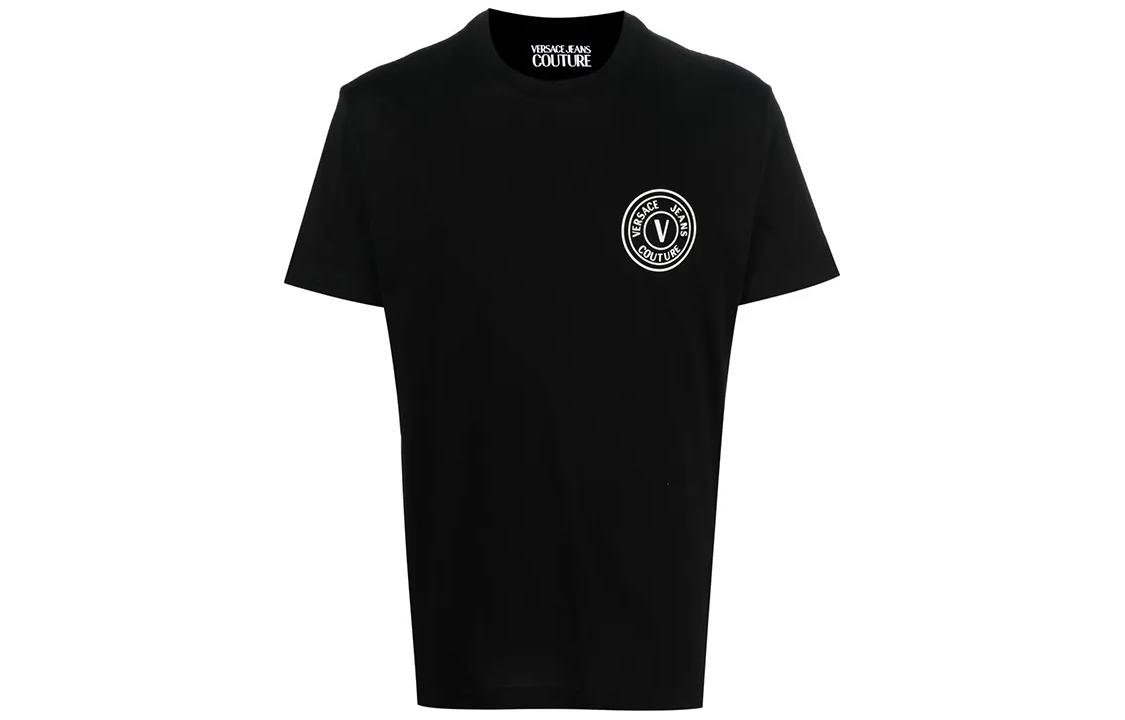 

VERSACE JEANS COUTURE Футболка мужская черная, Черный, VERSACE JEANS COUTURE Футболка мужская черная