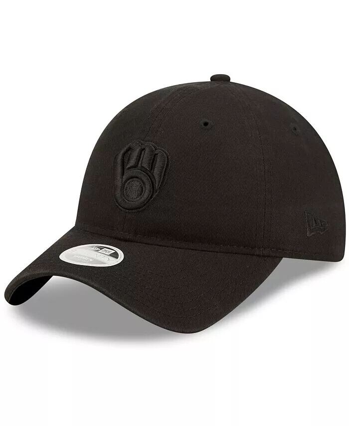 

Женская регулируемая кепка Milwaukee Brewers Black on Black Core Classic II 9TWENTY New Era