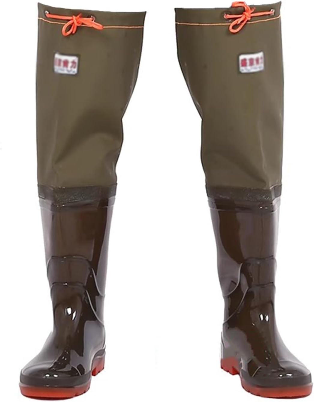 

Мужские рыболовные забродные сапоги BcoMfy, высота до колена 60 см, для охоты на водоплавающих птиц и нахлыстовой рыбалки, черный