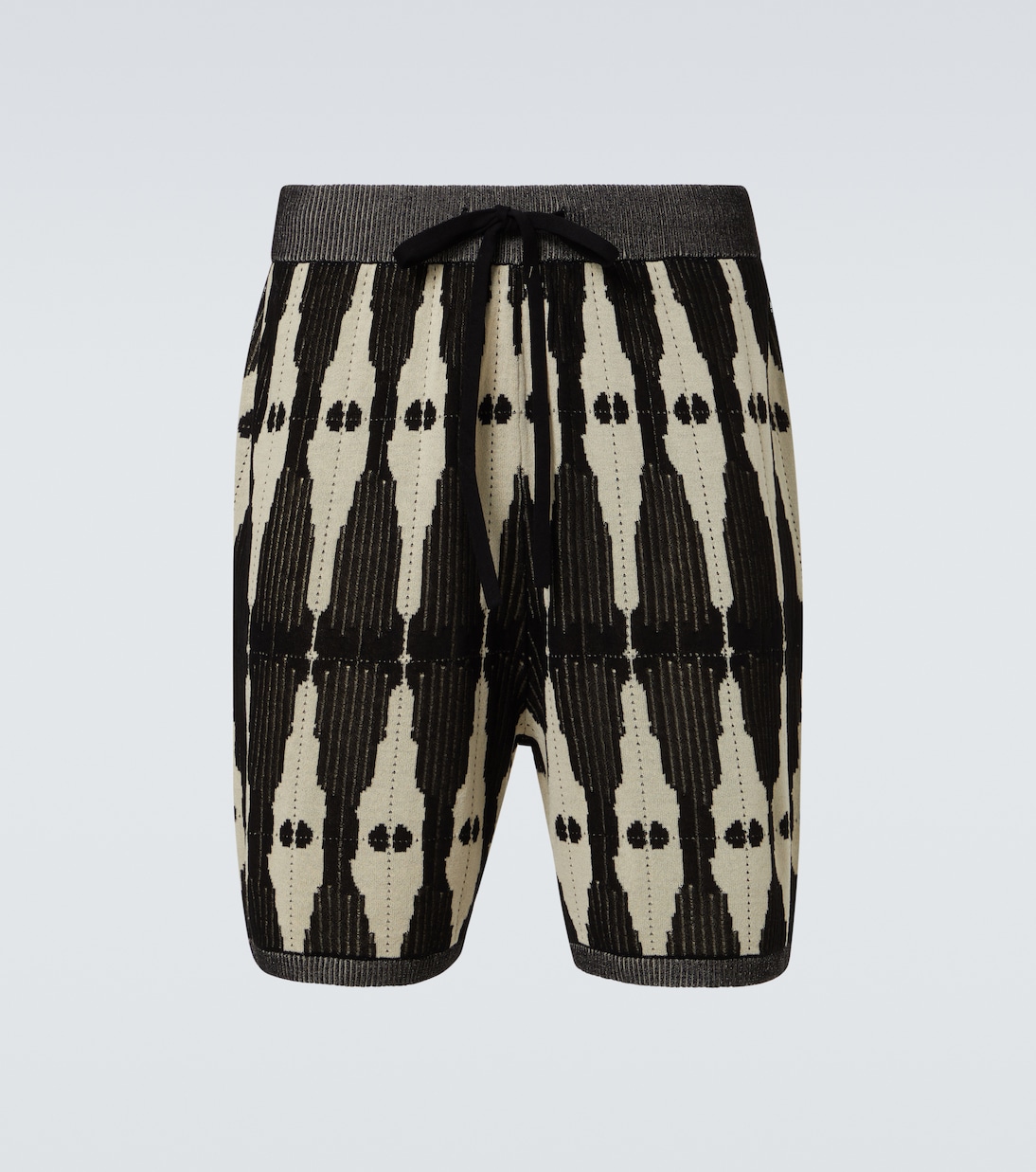

Ритуальные вязаные жаккардовые шорты Commas, Cream/Black