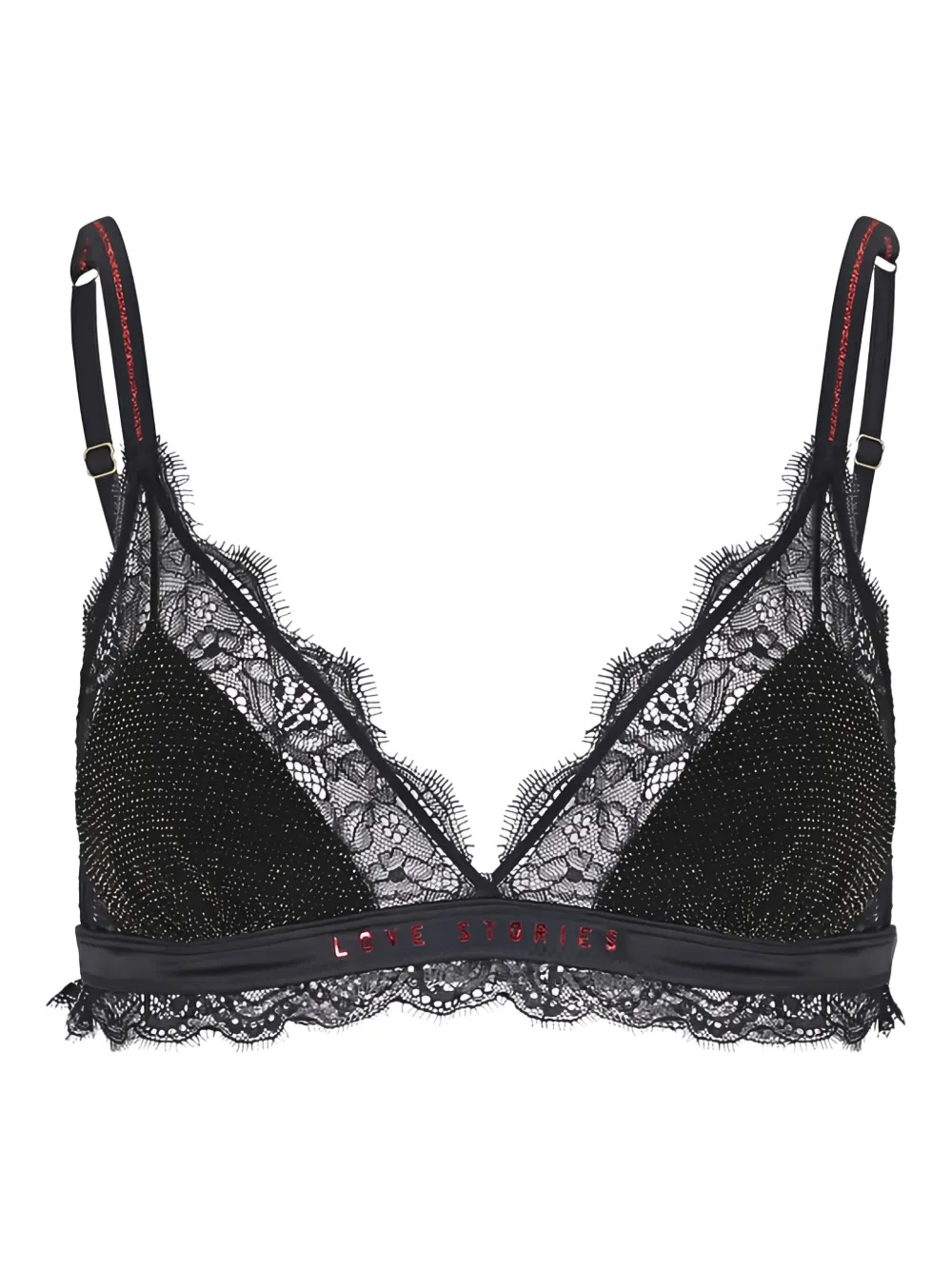 

Бюстгальтер с кружевом Love Stories, черный