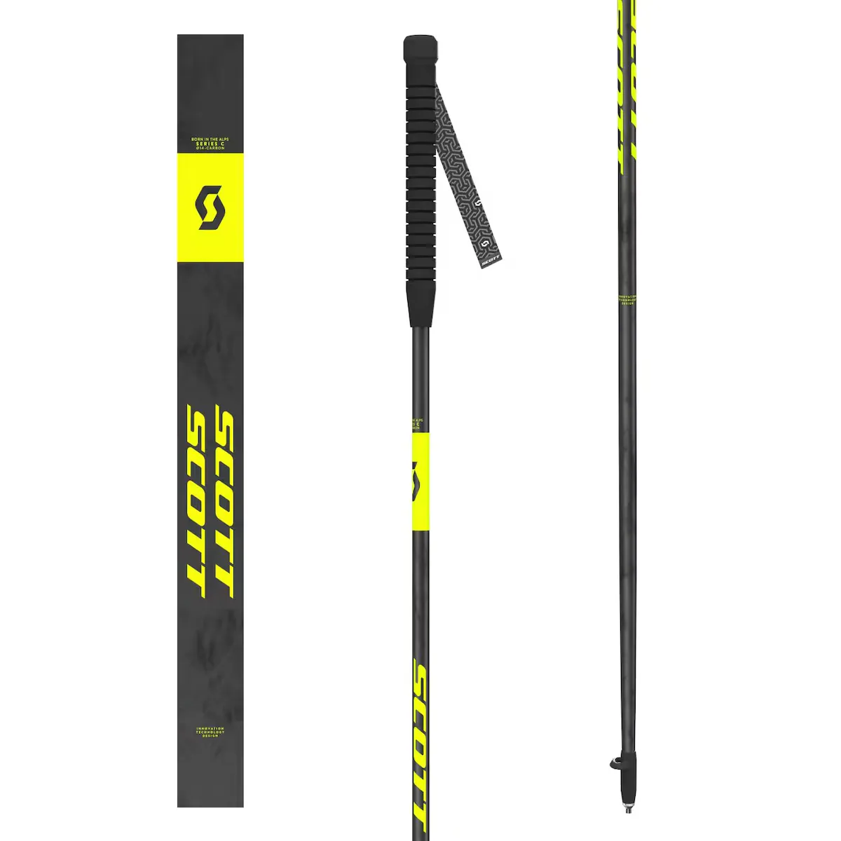 

Палки для бега по пересечённой местности TRAIL ULTRA CARBON Скотт Scott, чёрный