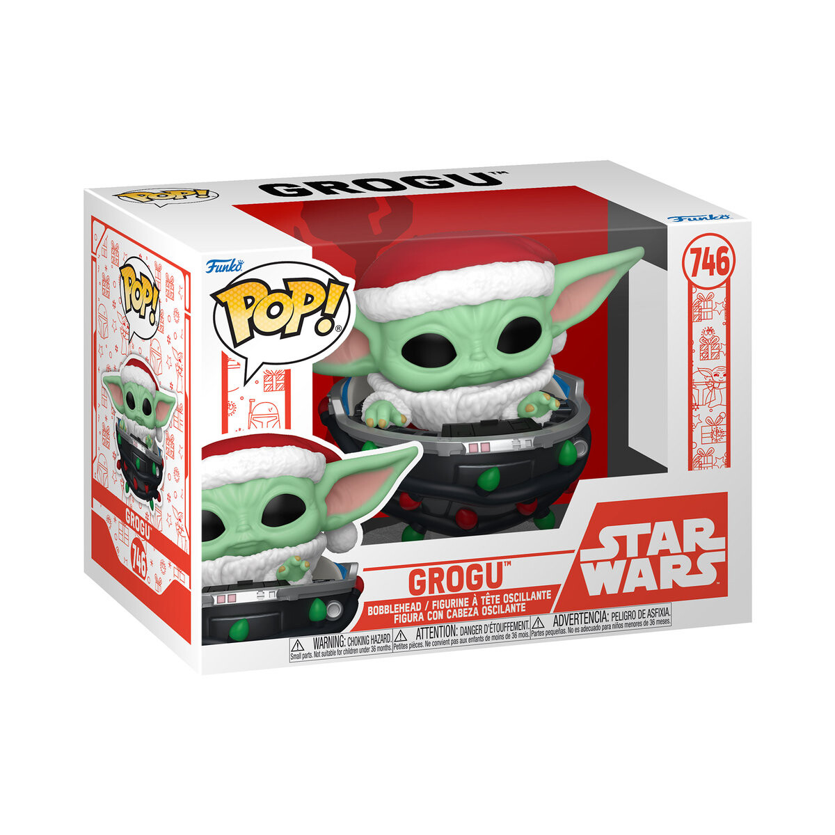 

Funko POP! Коллекционная фигурка Marvel, POP Star Wars: Mando HLDY- Grogu Pram
