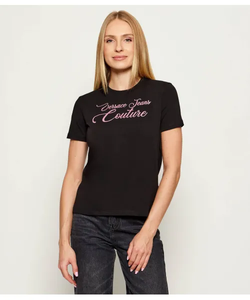 

Футболка Regular fit Versace Jeans Couture, черный