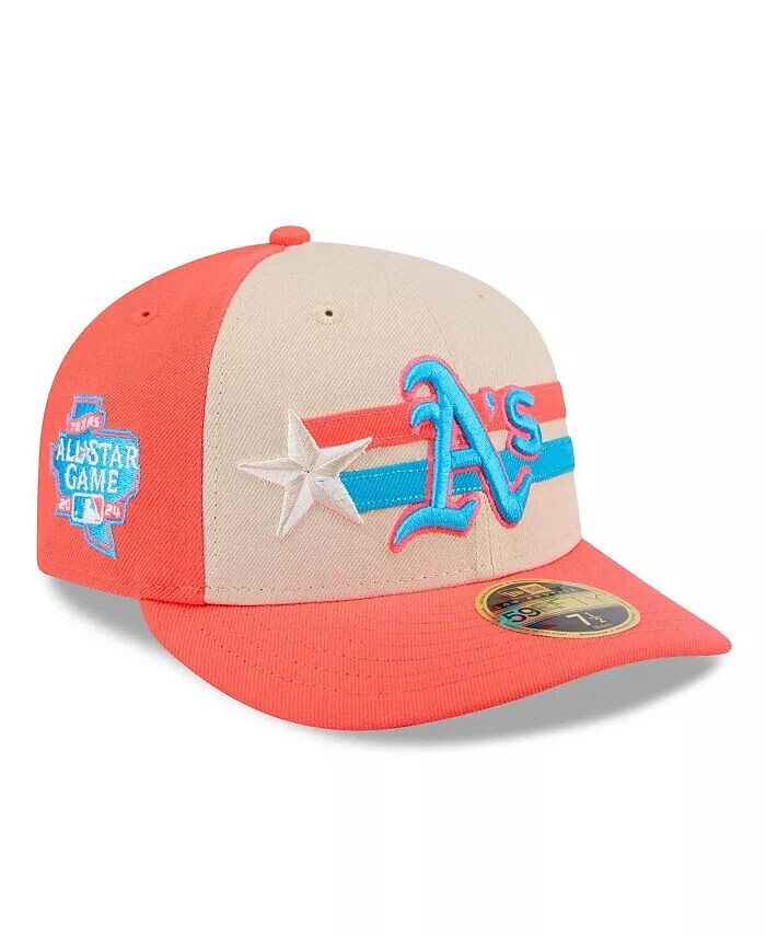 

Мужская кремовая кепка Oakland Athletics 2024 MLB All-Star Game Low Profile 59FIFTY Fitted New Era