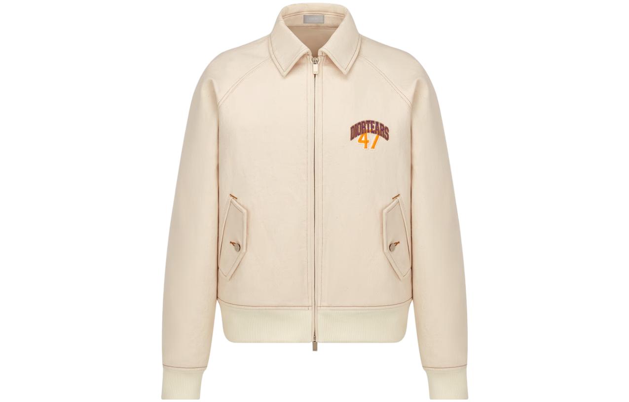 

Куртка X Denim Tears Zipped Blouson DIOR, Ecru, Бежевый, Куртка X Denim Tears Zipped Blouson DIOR, Ecru