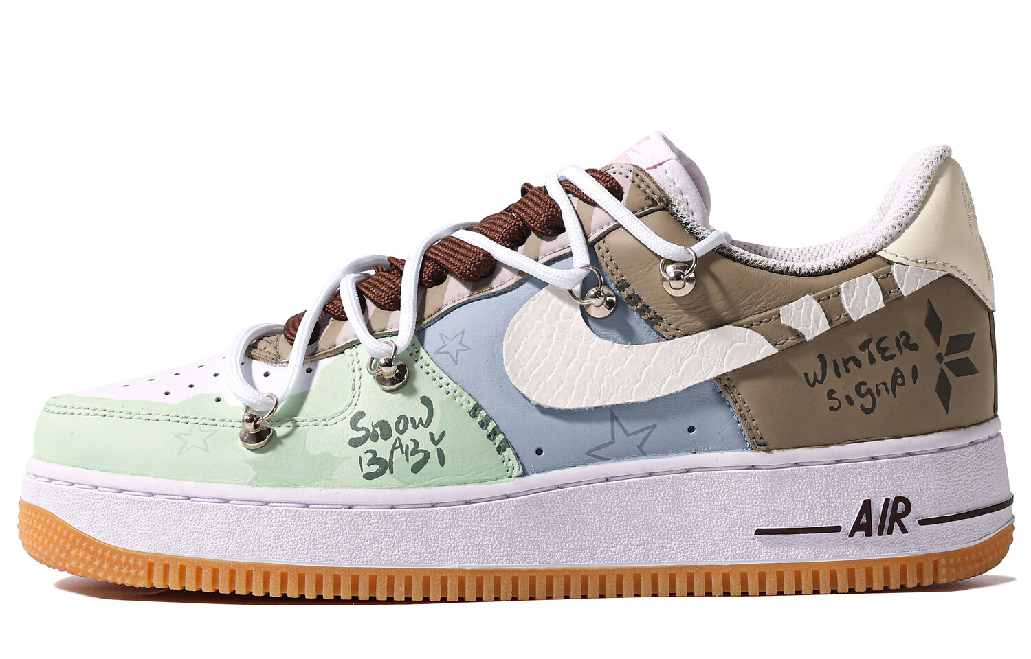 

Мужские кроссовки для скейтбординга Nike Air Force 1, Acid Yellow