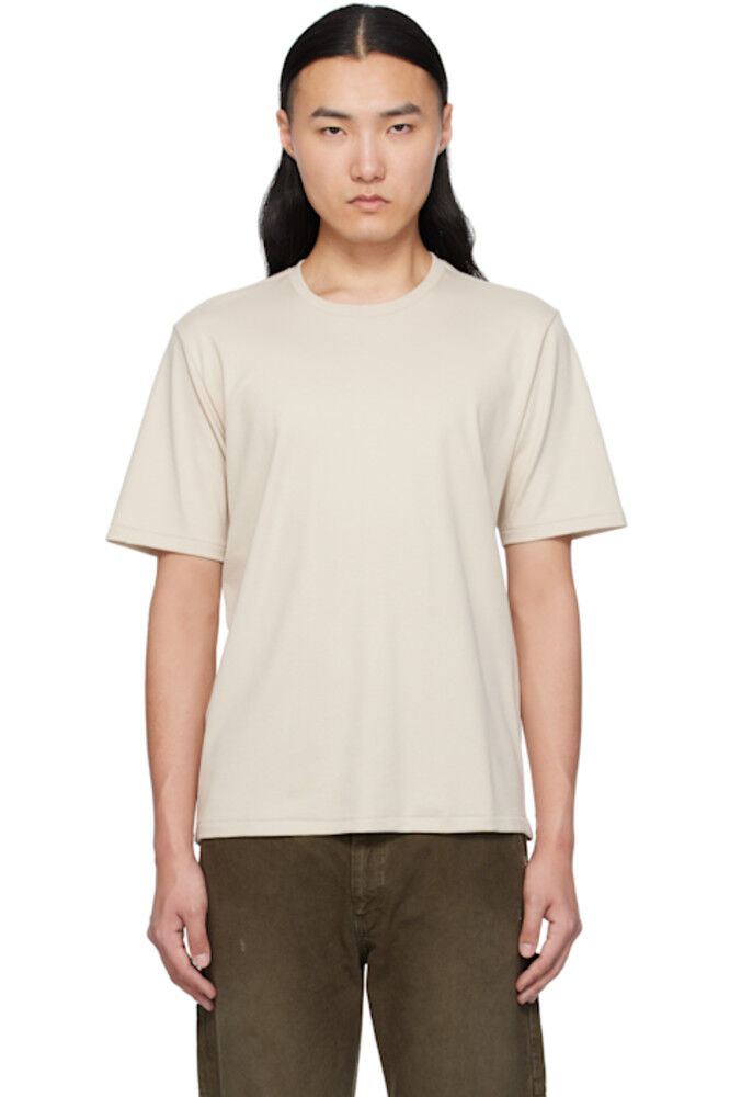 

Футболка бежевая из хлопка пима rag & bone