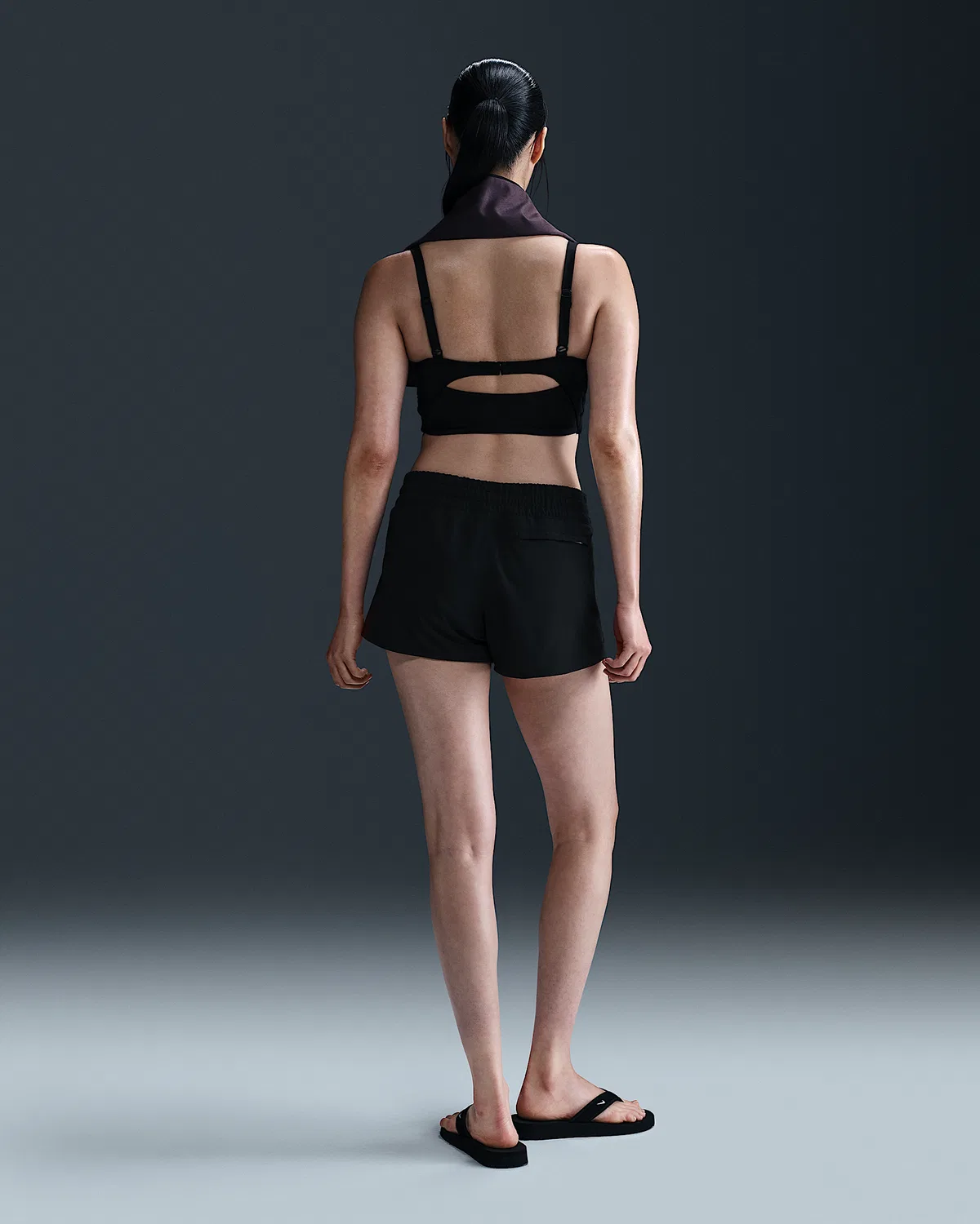 Женский топ для волейбола Nike Swim Breaker, Black — фото 4