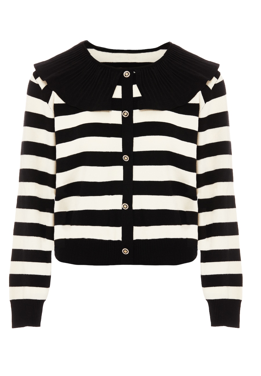 

Вязаный кардиган NAEMI, Black/Natural White