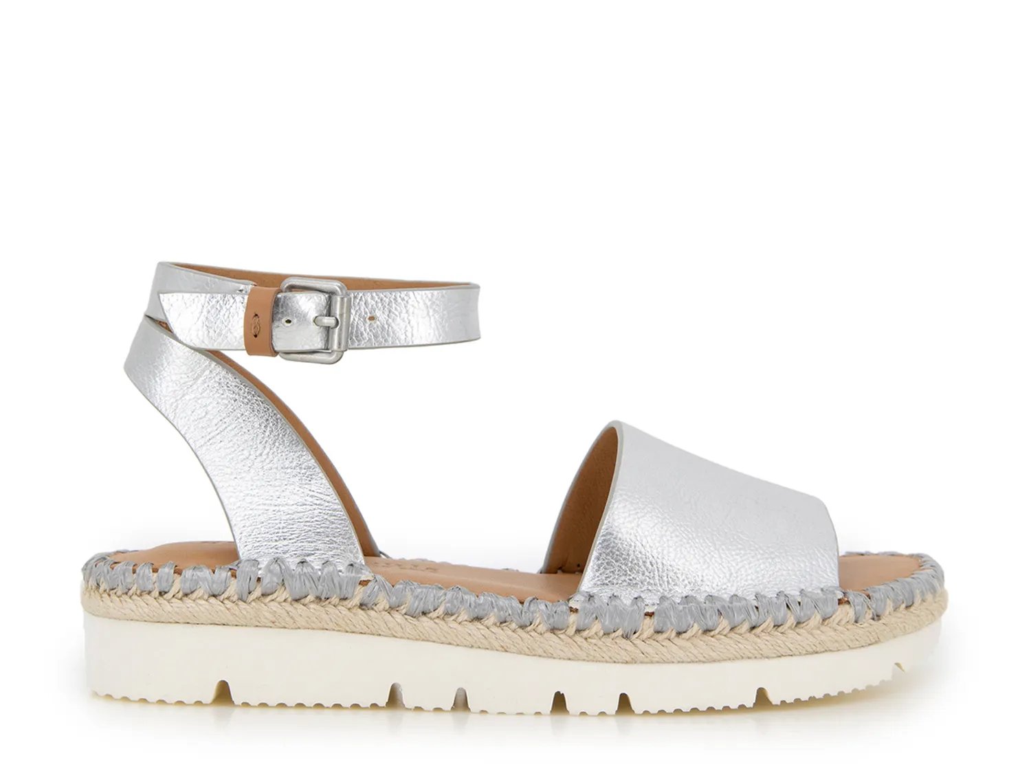 Сандалии Gentle Souls by Kenneth Cole Lucille Platform Sandal, Silver Leather — фото 3