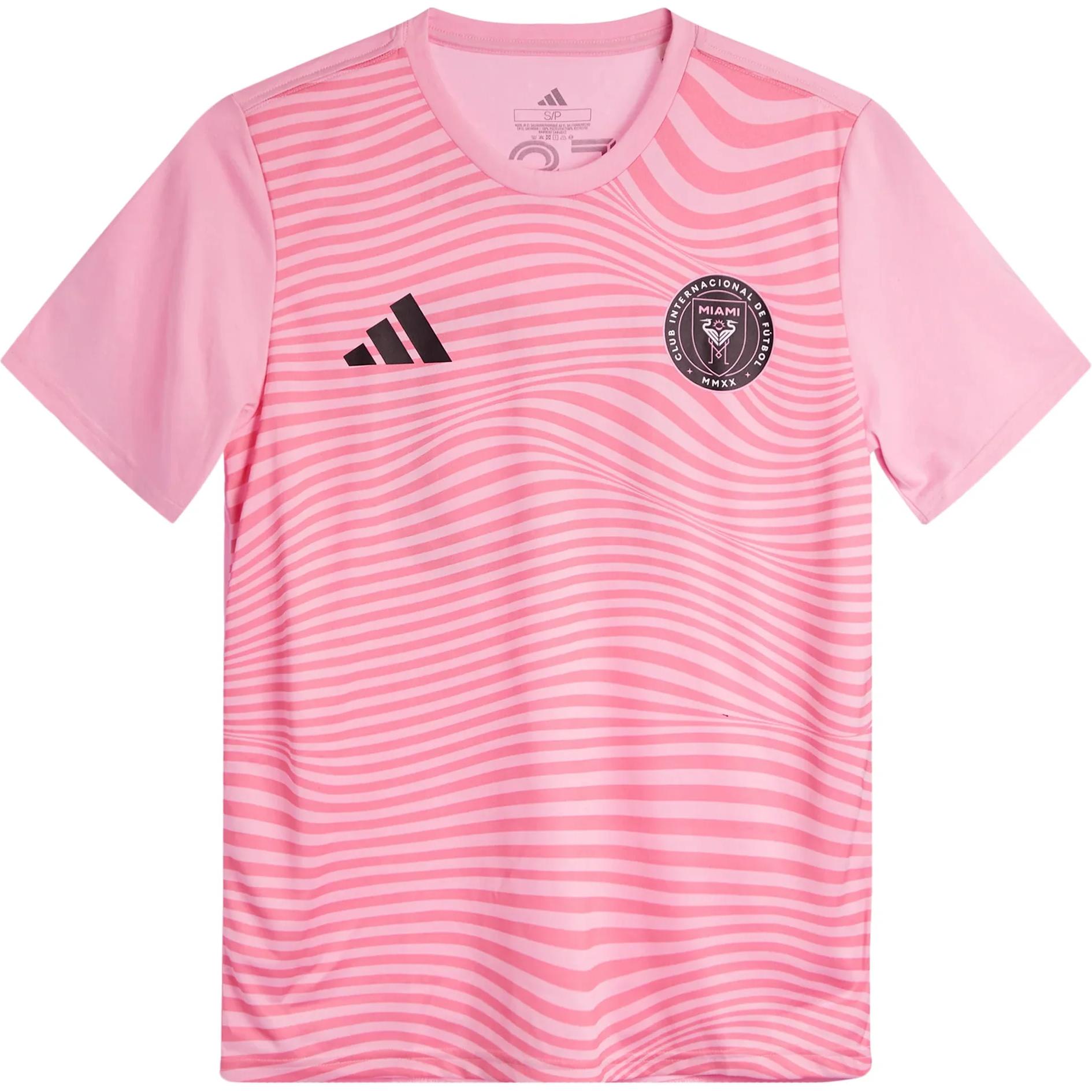 Бесплатная доставка Футболка с именем и номером Месси AdiClub Adidas, розовая — фото 2