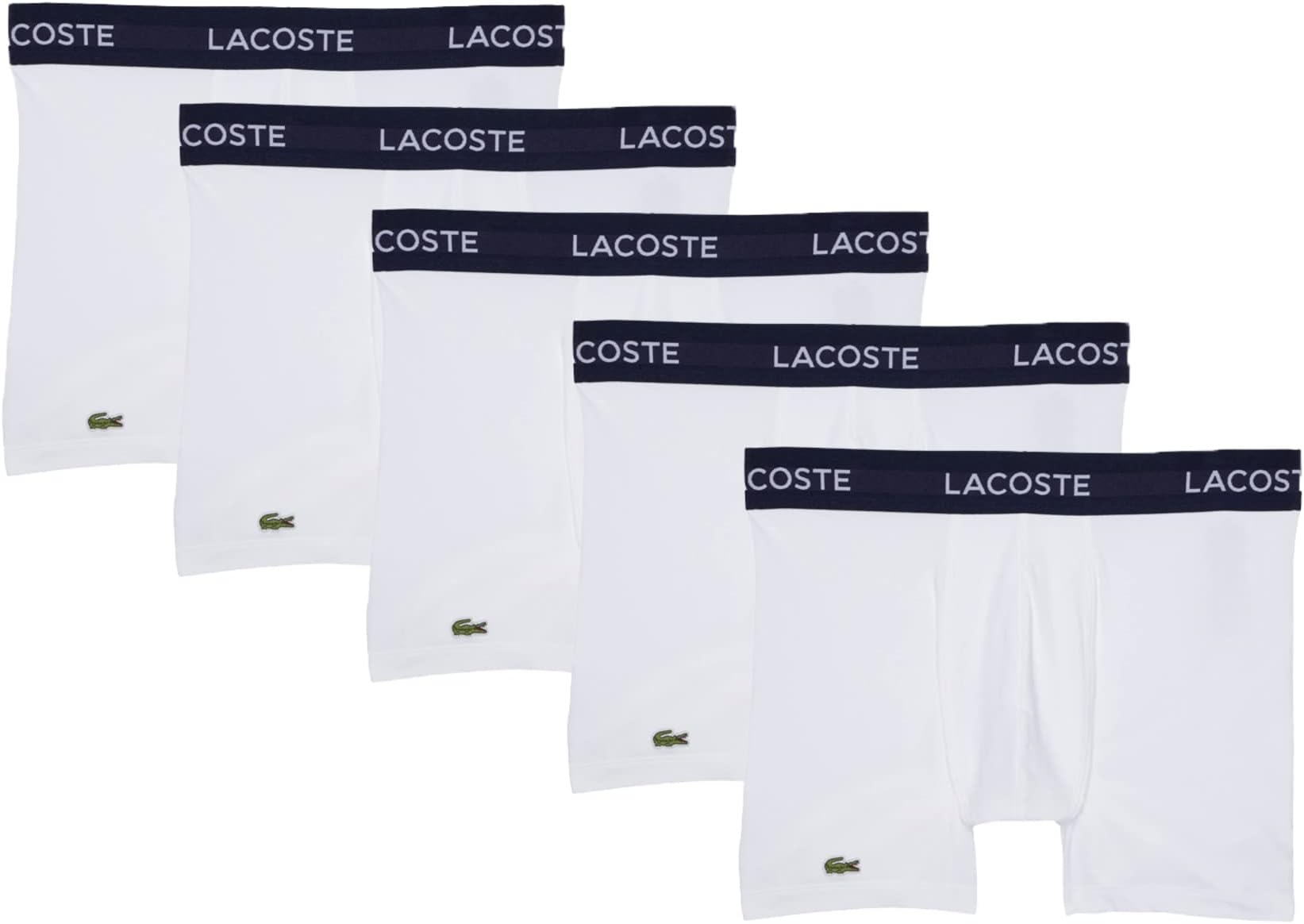 

Комплект из 5 трусов-боксеров Lacoste, белый