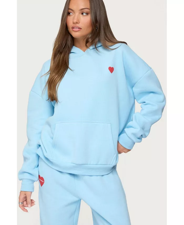 

Женская толстовка с капюшоном Call Me Edikted, синий