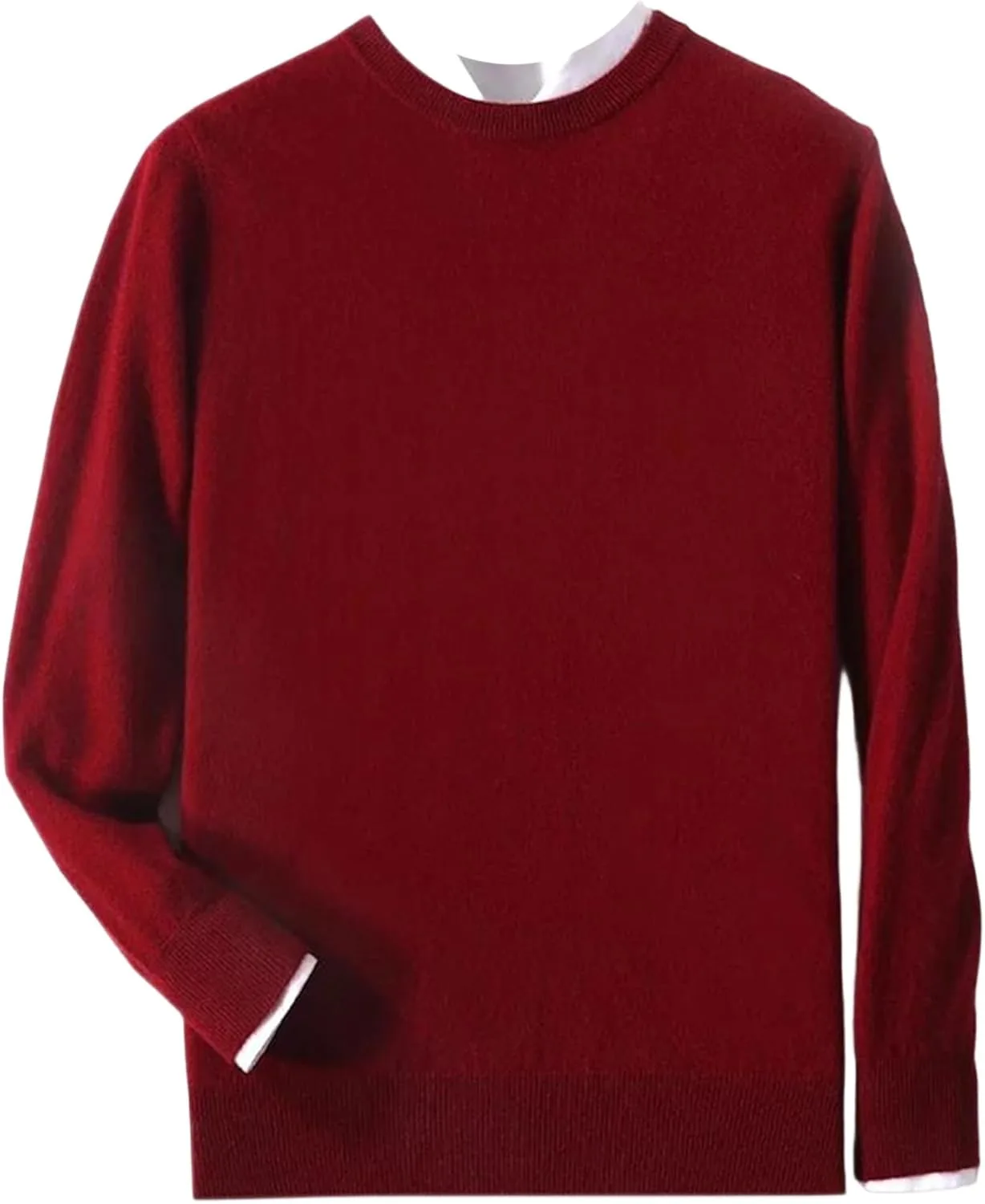 

Мужской свитер из мериносовой шерсти с круглым вырезом Suwequest