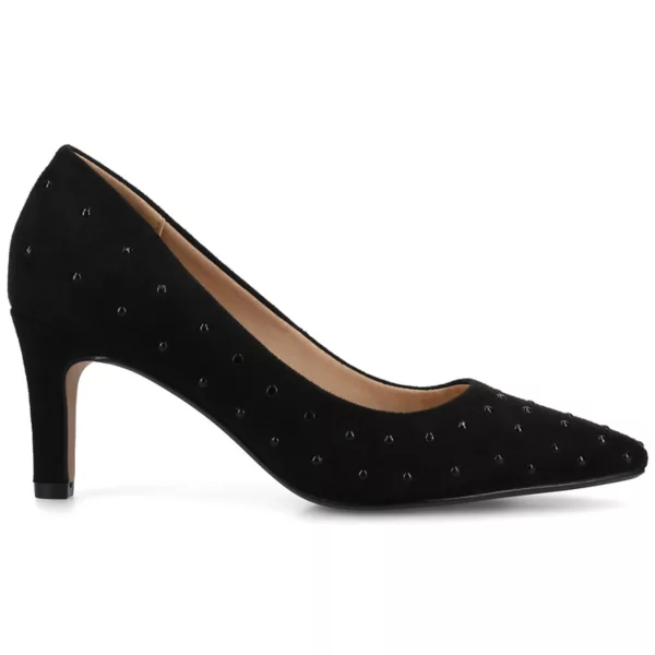 Туфли Scylee на шпильке с заостренным носком и высоким каблуком Journee, цвет black stud — фото 2