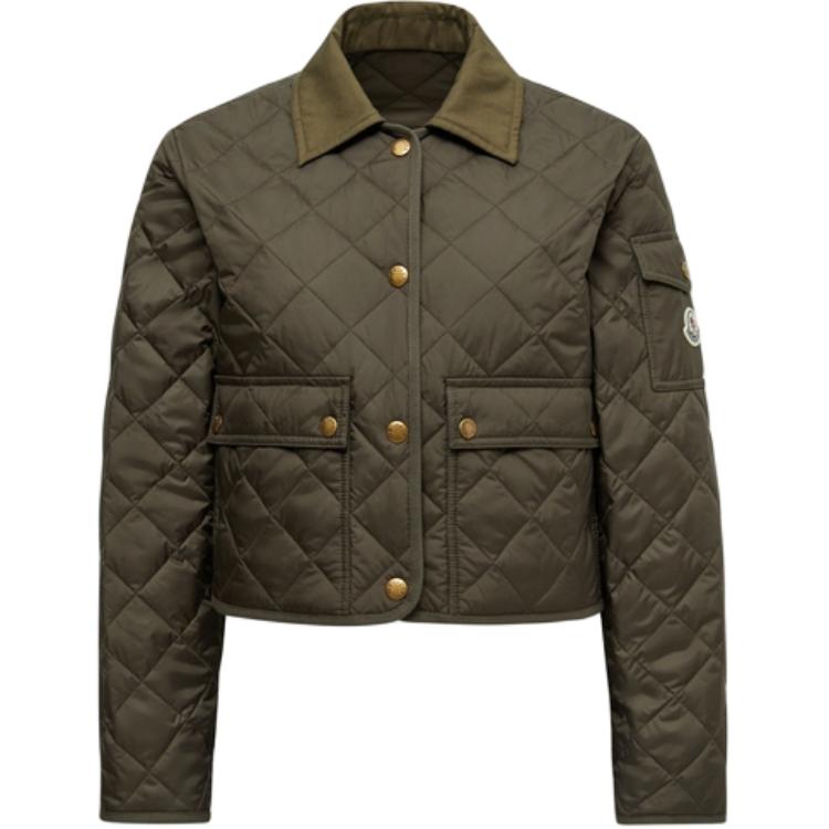

Moncler Куртка с логотипом Chitre стёганая, Olive Green