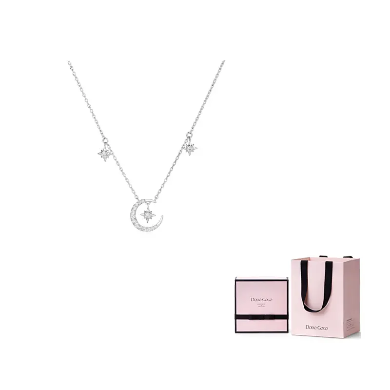 

DODOGOGO Женское колье alloy серебристое в фирменной подарочной коробке