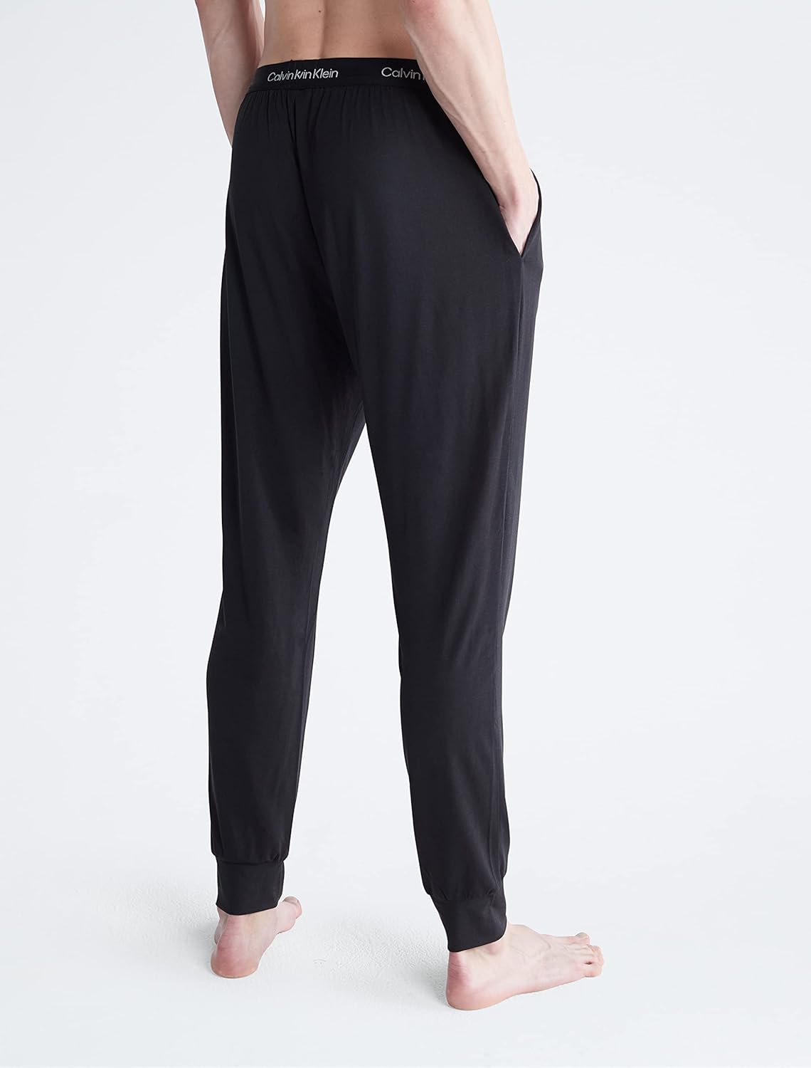 Мужские ультрамягкие современные джоггеры Calvin Klein из модала, Black — фото 2