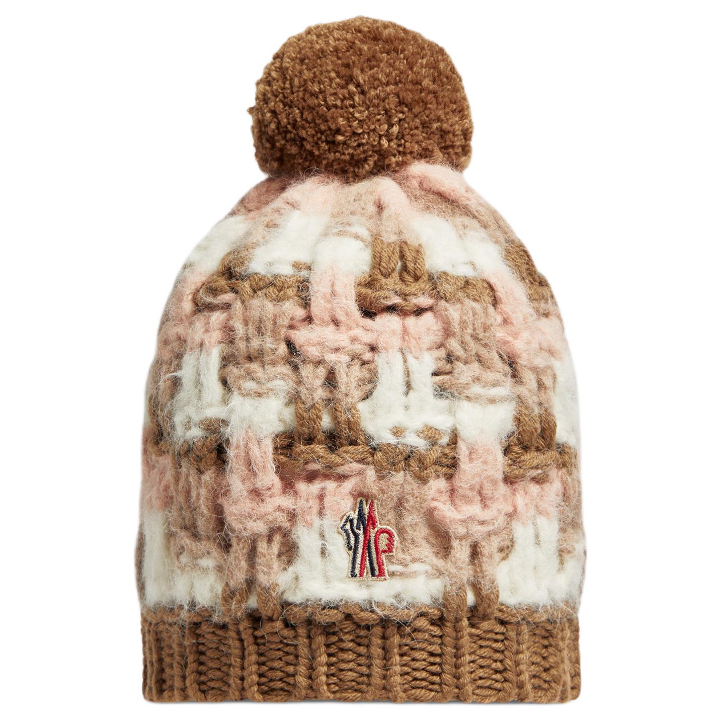 

Moncler Женская коричневая шапка из полиамида