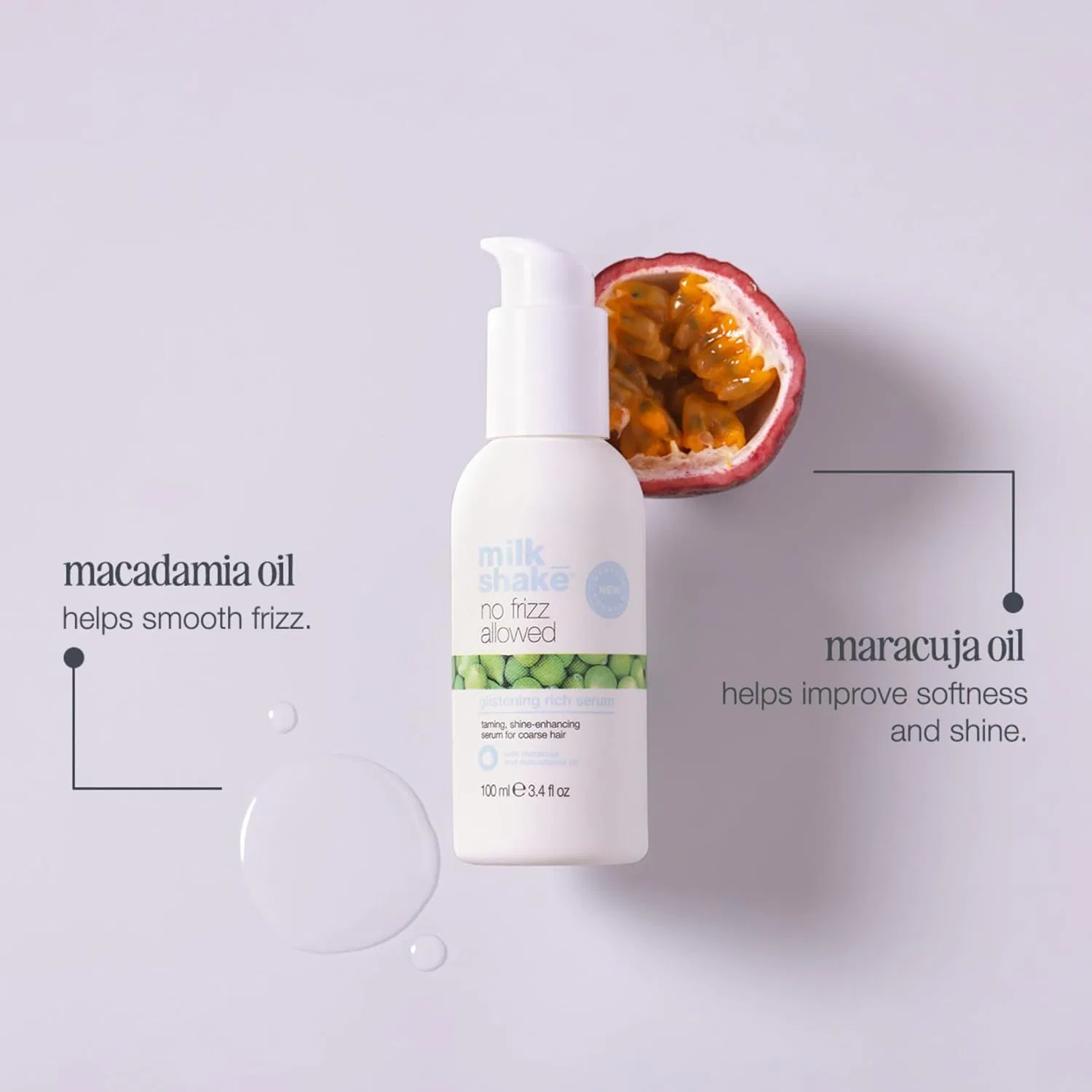 Сыворотка «No Frizz Allowed Glistening Rich Serum» от milk_shake Milk_Shake — фото 3