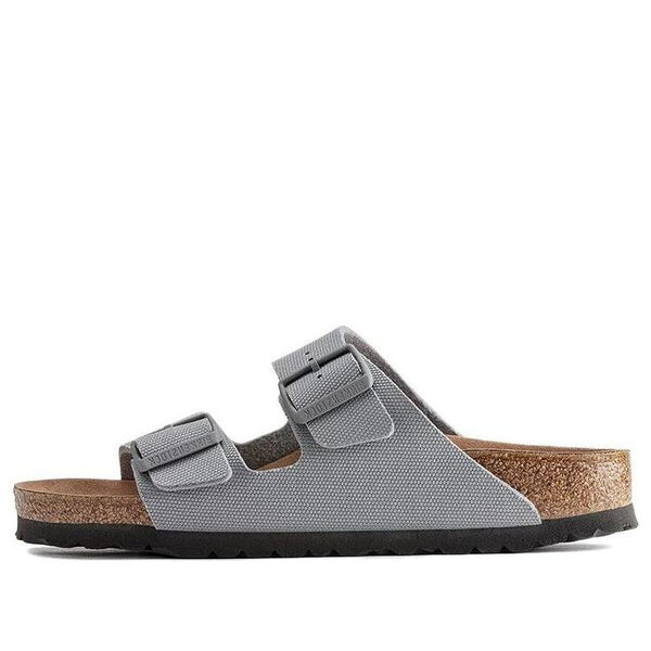 

Тапочки arizona vegan men textile 'stone coin' Birkenstock, серый