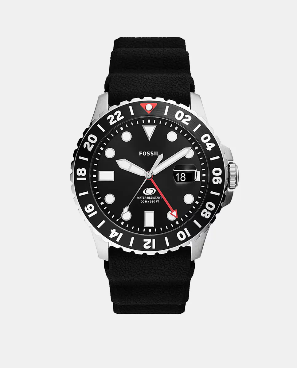

FS6036 GTM Черные силиконовые мужские часы Fossil, черный