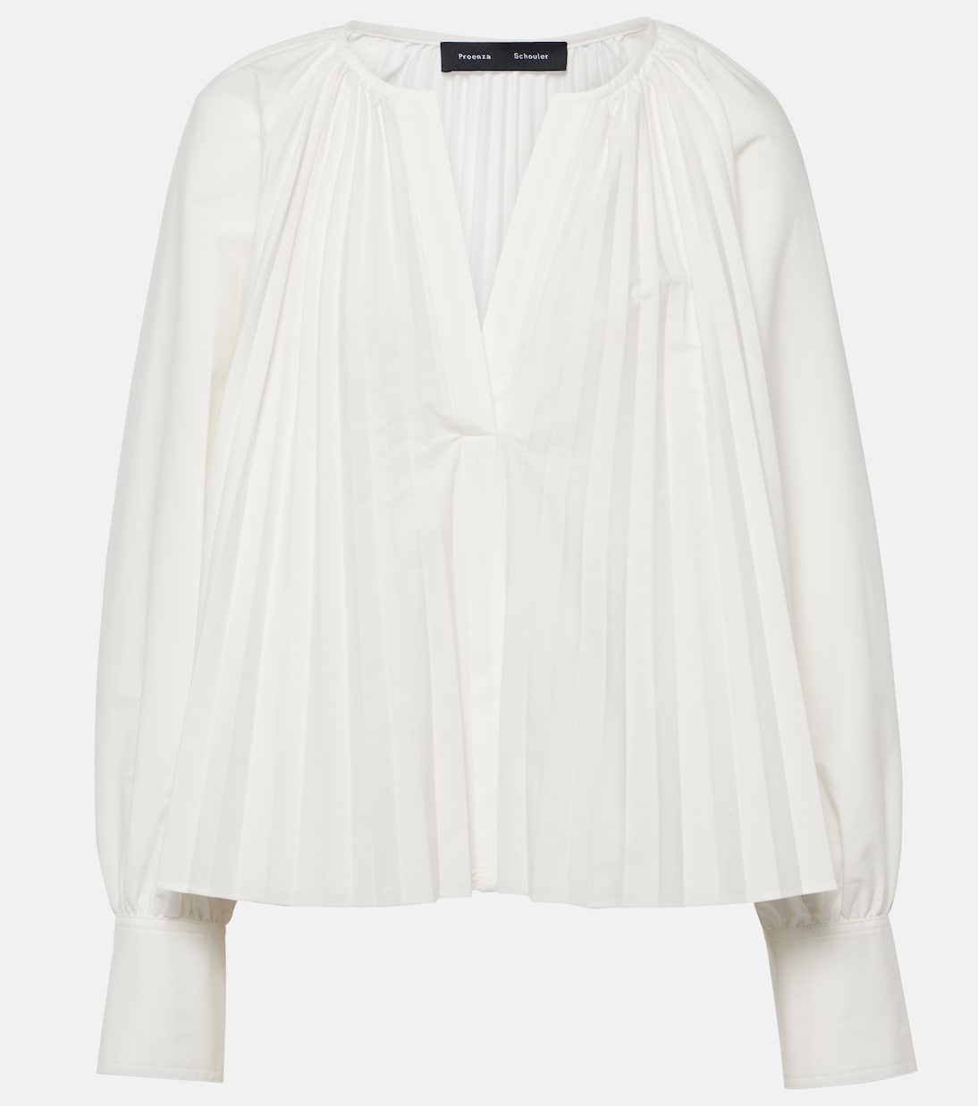 

Блузка Моника из хлопчатобумажной поплиновой смеси Proenza Schouler, белый