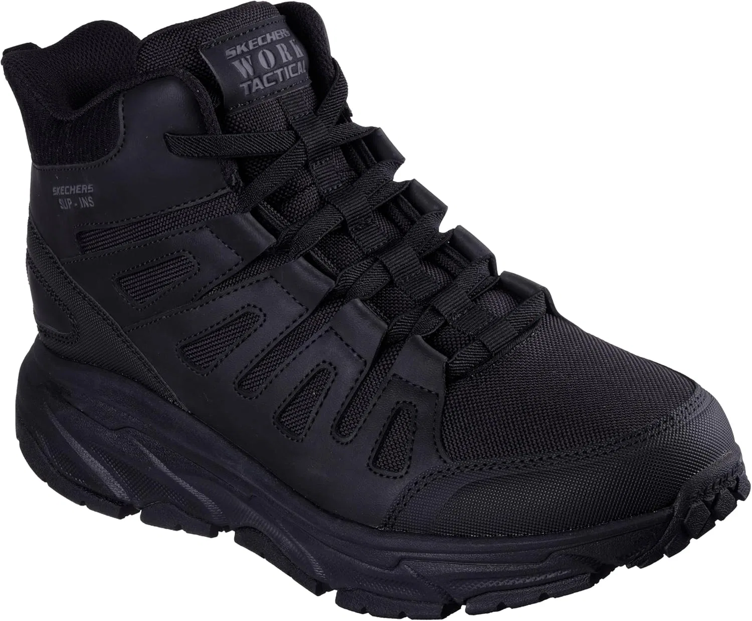 Мужские тактические военные ботинки Skechers 6 дюймов, Black