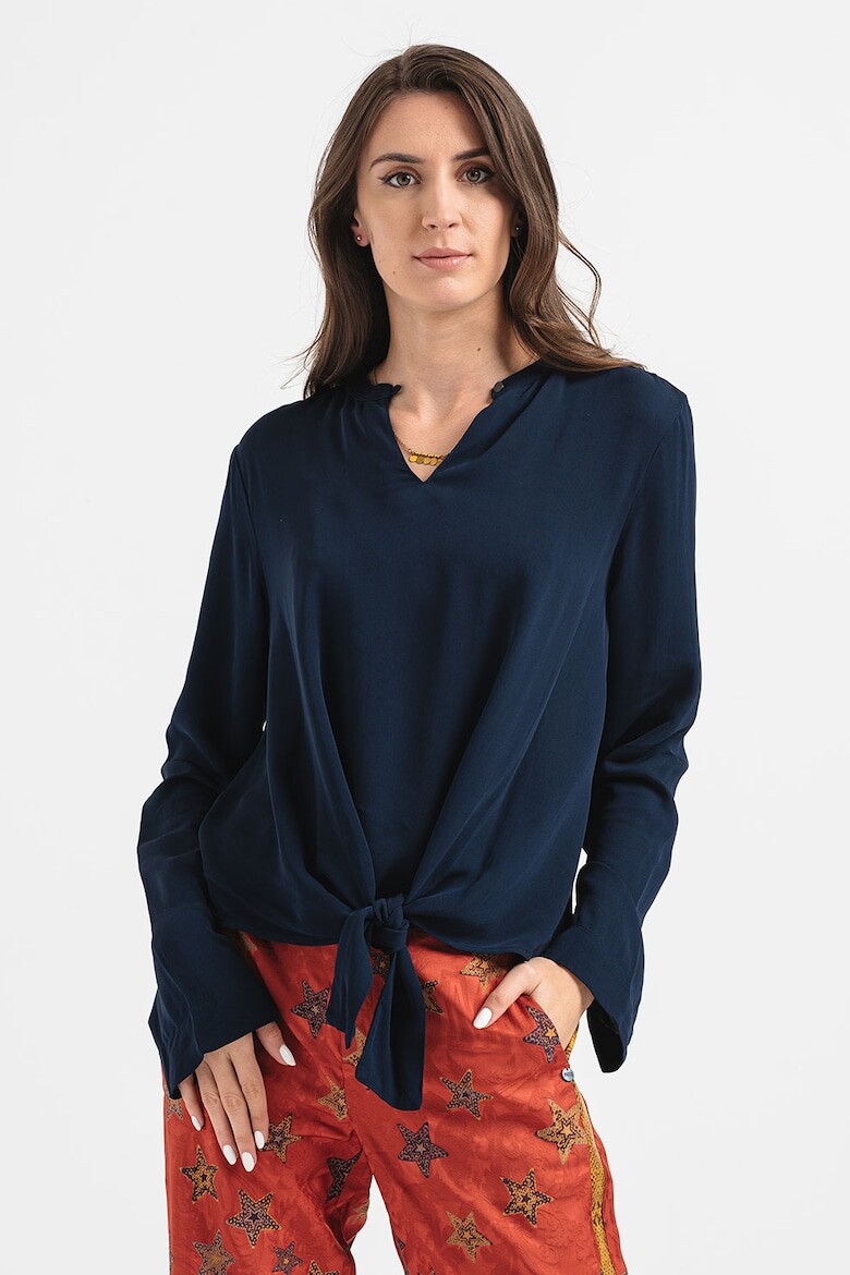 

Вискозная блузка с узлом Scotch & Soda, синий