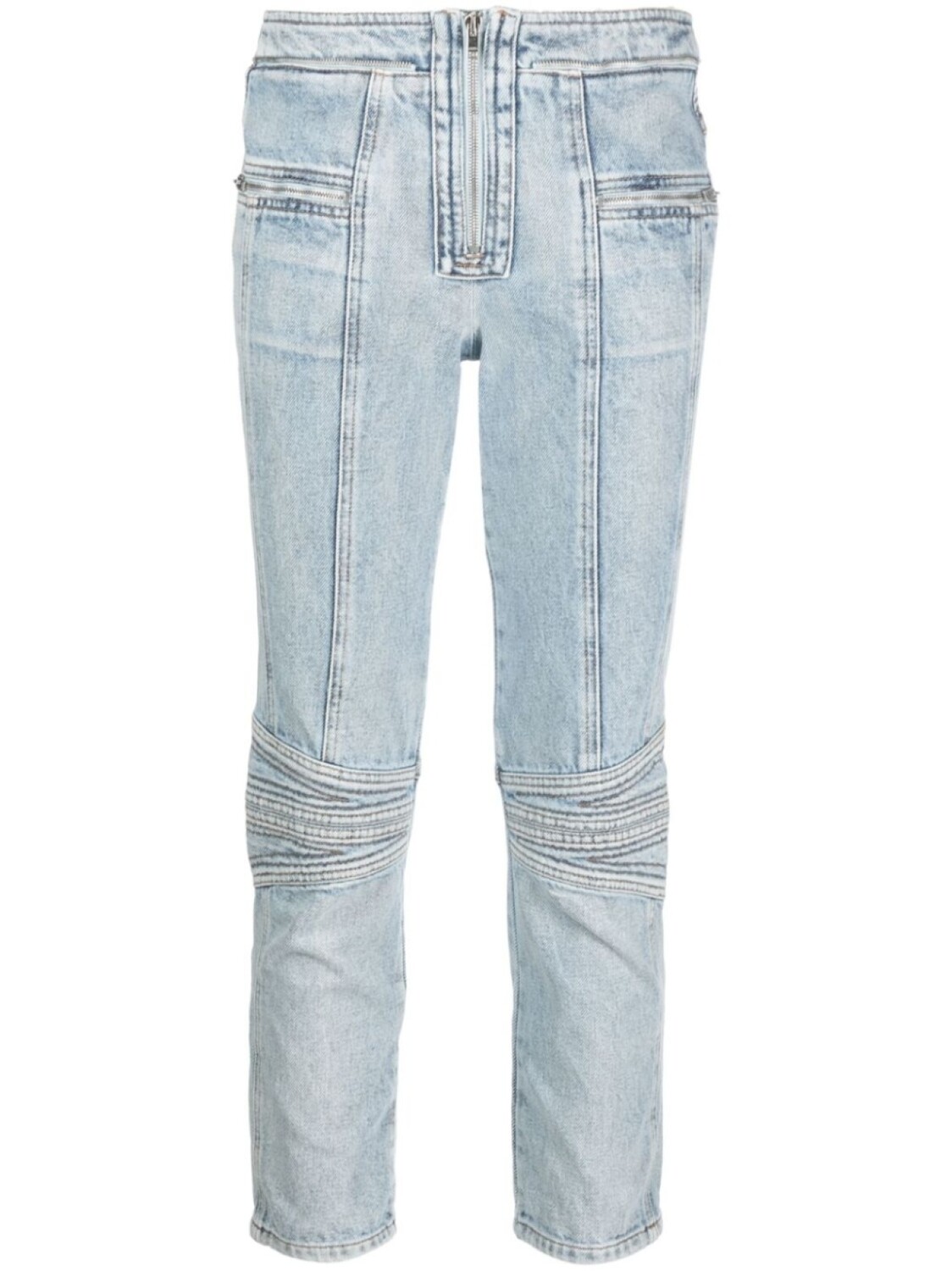 

ISABEL MARANT укороченные джинсы с молниями, синий