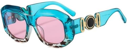 

Популярные солнцезащитные очки большого размера 2026 года для женщин, модные винтажные очки для мужчин, солнцезащитные очки UV400 для женщин, синие, один размер MTZJH, One Color