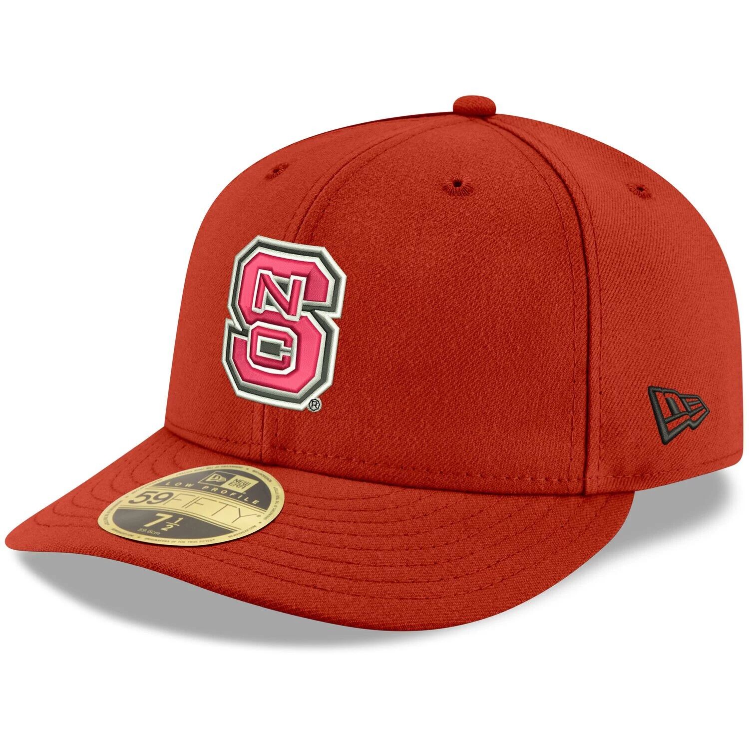 

Мужская базовая низкопрофильная шляпа New Era Red NC State Wolfpack 59FIFTY