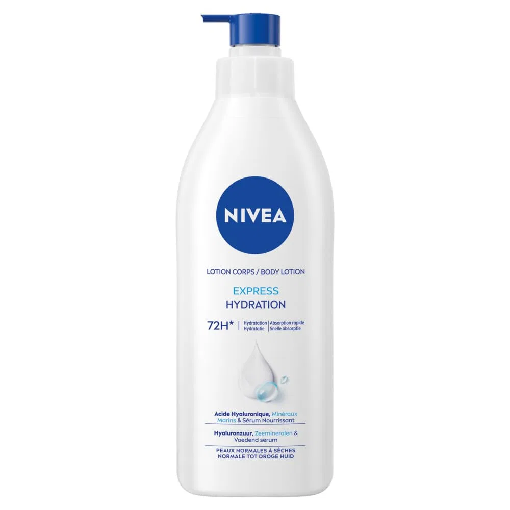 Лосьон для тела NIVEA Express Hydration 72H с дозатором для нормальной и сухой кожи (6 x 400 мл) Nivea