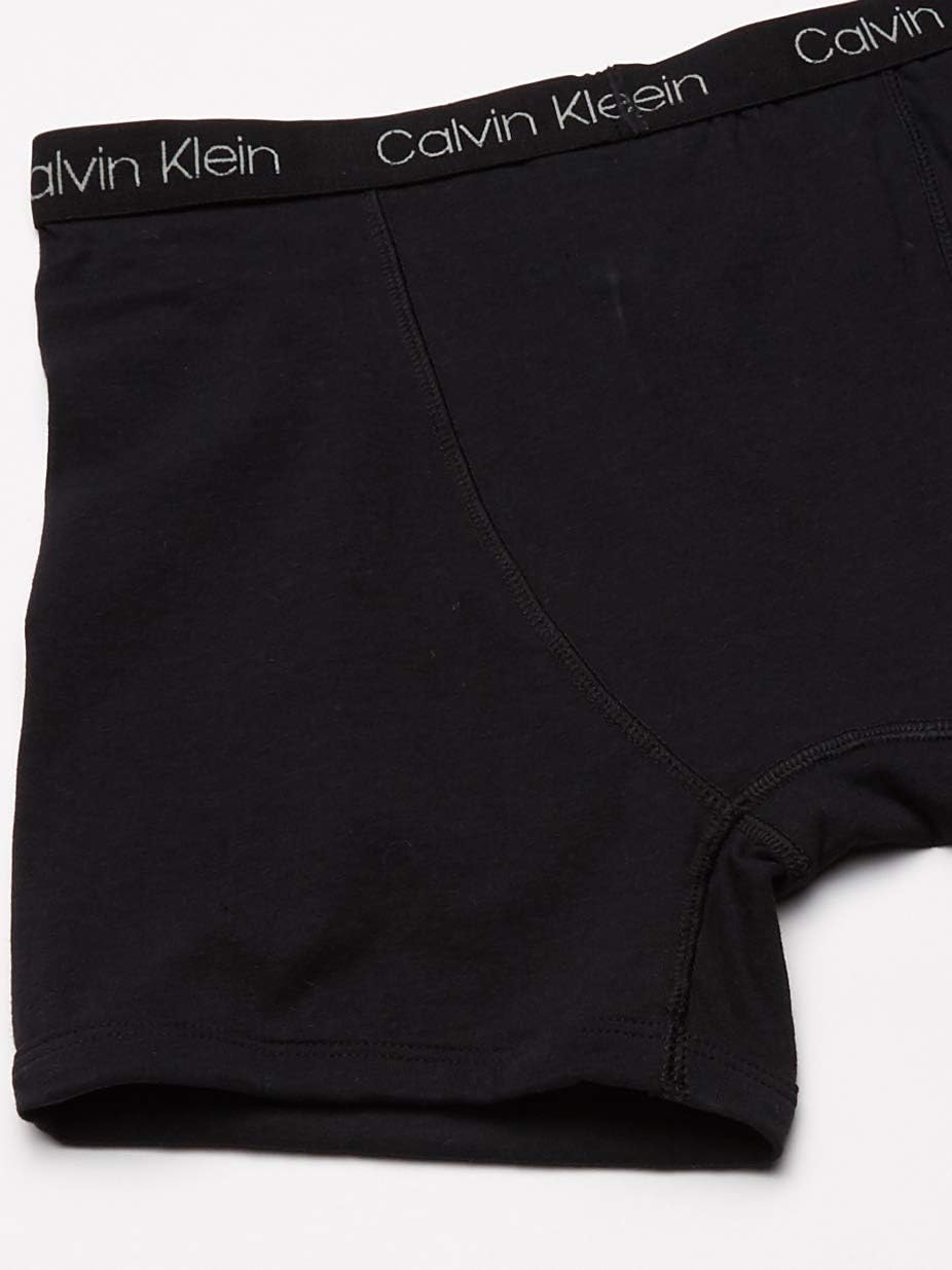 Современные хлопковые трусы-боксеры Calvin Klein для мальчиков (5 шт.), Black, Grey, White, Light Blue, Navy — фото 2